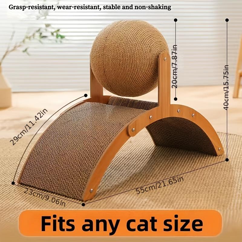 Sūkurys ir įbrėžimai: Vertikalus kačių draskymo stulpelis su apžvalgos ratuku – patvarus, netvarkingas milžiniškas šlifuoklis begalinėms kačių pramogoms!