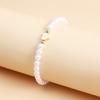 Fashion imitation pearl alloy letter love bracelet bracelet, hot-selling love gold letter peach heart jewelry
