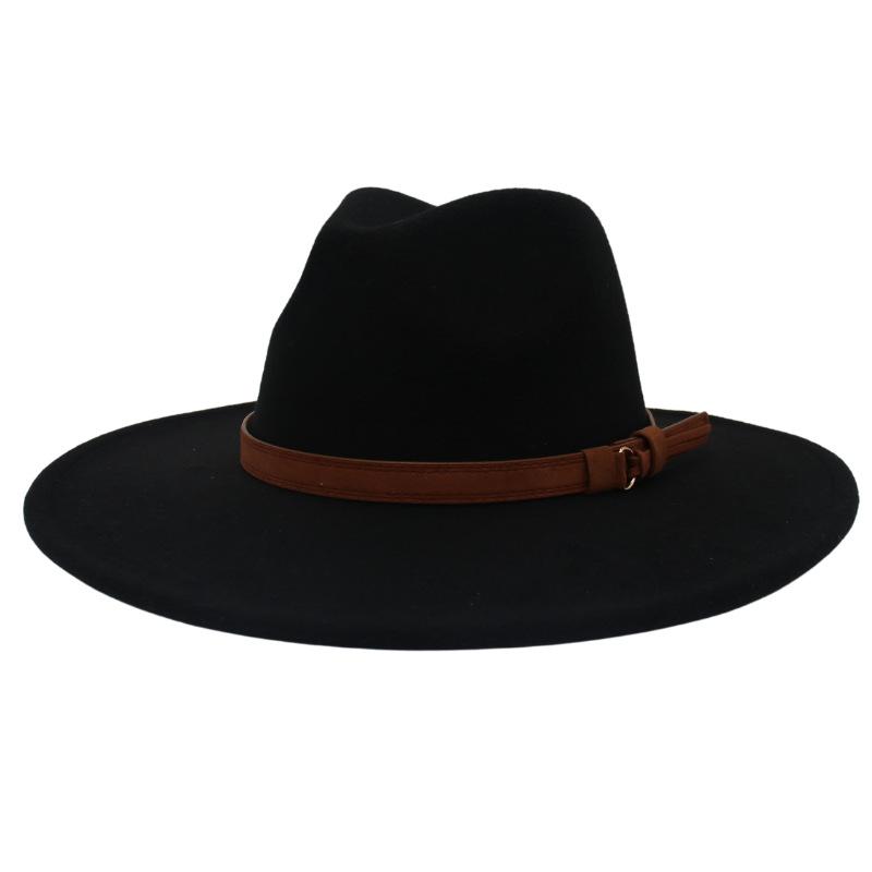 Cashmere Brim Jazz Hat Lady Gentleman Top Hat Party Banquet Coat With Hat