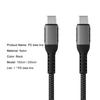 Data Cable 2-in-1 Fast Charging 5A PD 100W Type-C To Type-C Charging Cord for Laptop