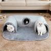 Non-Slip Bottom Cat Tunnel Bed 1pc 3-in-1 Warm Nest Play Mat Home Pet Kennel For Small Medium Cats Dogs Rabbits Pet Supplies