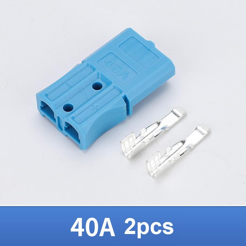 

2Pcs 40A 600V Large Current Power Connector Amp Plug Terminal Forklift Battery Connector Wire Cable Connectors синій