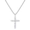 [Osjarak] Women's Cubic Bling Cross Mini Chain Necklace