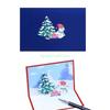 24TE Festive 3D Snowman Card Memorable Gift Family Friend and Loved Ones To the Christmas Season Card Accessory