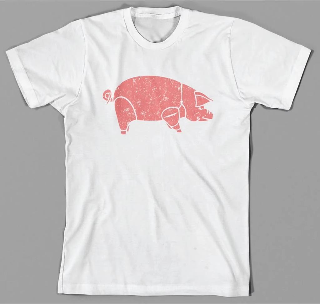 Retro Y2K Tops Pig Pink Floyd Animals T Shirt As Worn By 1977 The Wall Syd Barett Highend Luxury Is for Both Men and Women