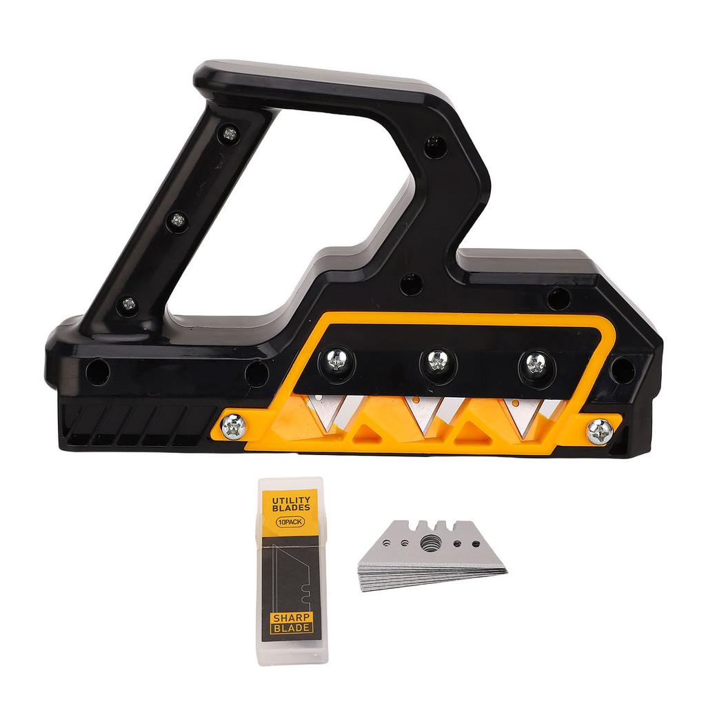 45 Degree Hand Chamfer Plane Woodworking Drywall Plane Plasterboard Edger Trimmer with 10 Blades