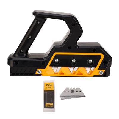45 Degree Hand Chamfer Plane Woodworking Drywall Plane Plasterboard Edger Trimmer with 10 Blades