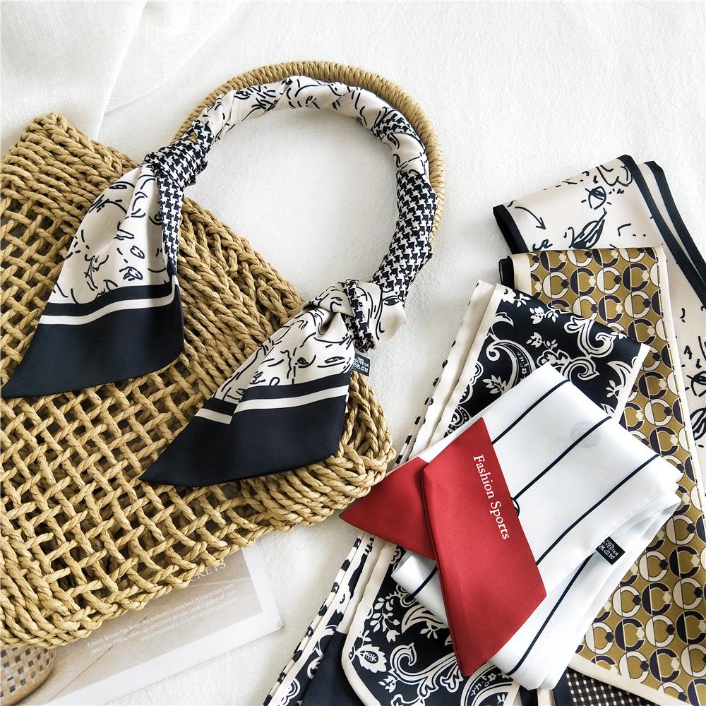 New Scarves Silk Scarves Women'S Spring And Autumn Season Long Decorative Professional Scarves Summer Thin Styles Paired With Shirts Stylish