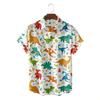 Summer New Men's Loose Animal Print Hawaiian