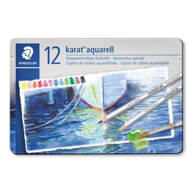 Lápis de Cor 12 Aquarela Carat Aquarelle 125 M12, Cores, Lápis,