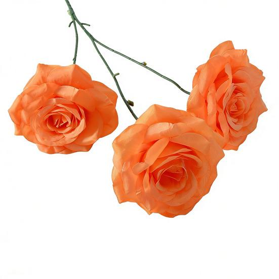 3 Головки Цветущие Искусственные Цветы Розы Реалистичная Искусственная Ветка Розы со Стеблем для Вазы Центральный Элемент Стола Декор для Дома Свадьбы Вечеринки