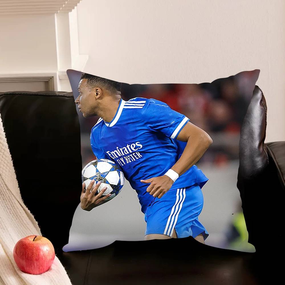 K-Kylian-N M-Mbappe-E S-Star-E Pillowcase For Sofa Room Office Decor Printing Protector Cushion Cover Valentine Gift Custom