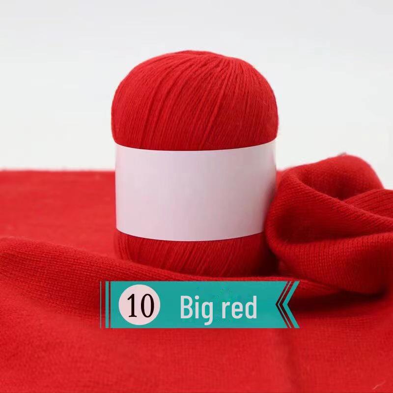 Hand-woven Cashmere Yarn - 3 Ply Soft Wool for Sweaters - Spot Processed Ball of Yarn