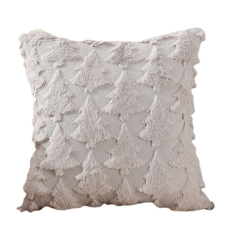 Christmas Cushion Cover Short  Throw Pillow Case Soft Plushie Sofa Pillowcase Cushion Cover Square 1PC