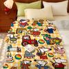 Cartoon M-Maisy M-Mouse Throw Flannel Throw Blanket, Lightweight Cozy, Durable Washable Cute Cool