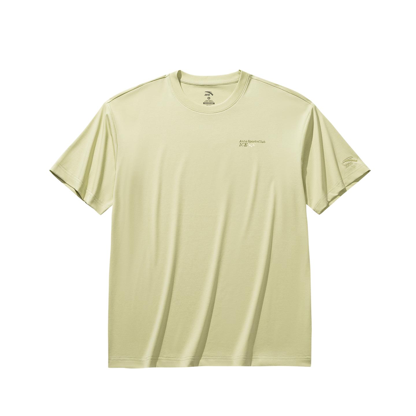 

Anta Летняя вязаная футболка с коротким рукавом 2026 Унисекс Топы Фисташково-зеленый 972628119-4 XS