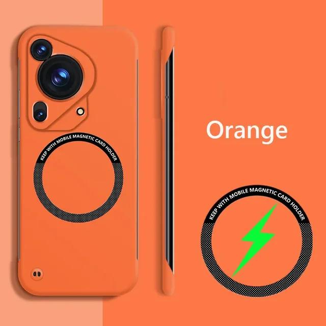 For Huawei Pura 70 Ultra Frameless Magsafe Slim Case For Huawei Pura 70 Ultra Pro Pura70 Pro Plus Wireless Charging Back Cover
