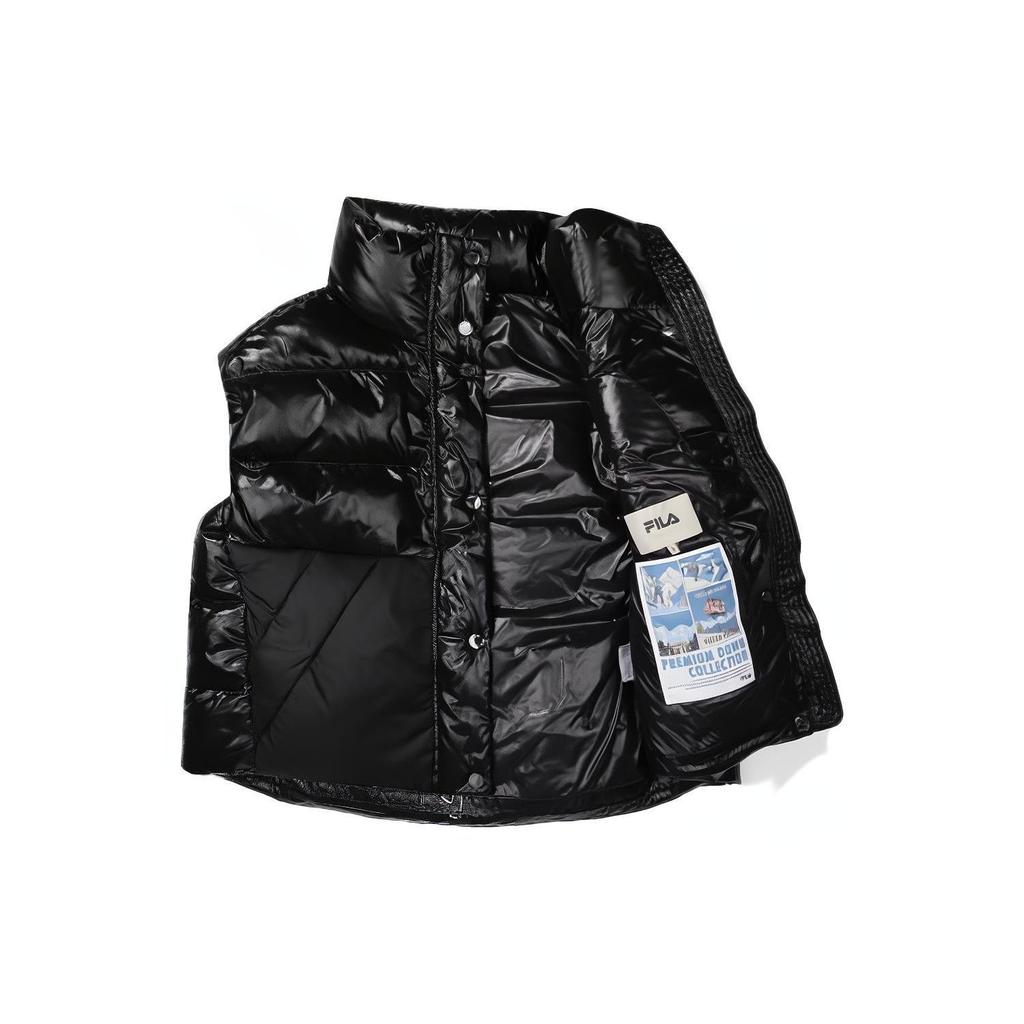 FILA Down Vests Unisex Black Stand Collar Moderate Other FS2DVF4161F-BLK