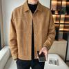 Men's 2025 New Trendy Coat Men's Suede High-end Spring and Autumn Clothes Ruffian Handsome Trendy Casual Jacket