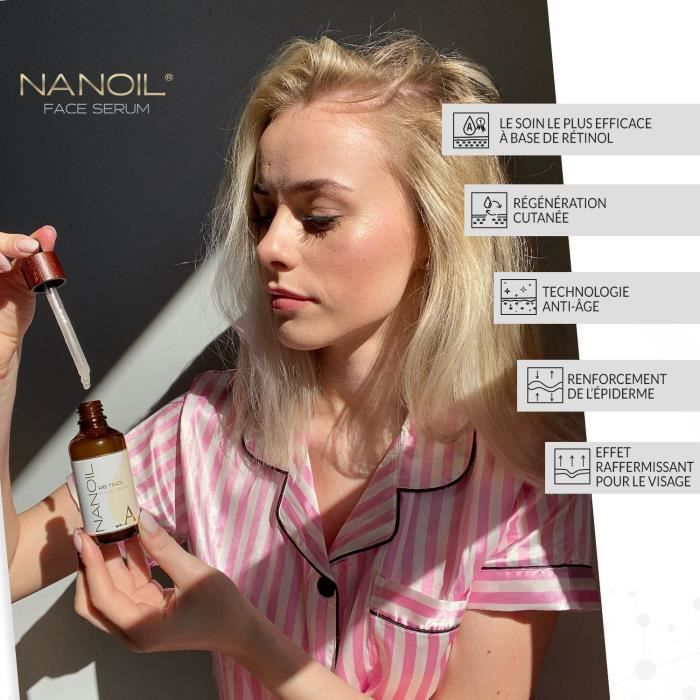 Sérum Visage - Nanoil - Retinol - Anti-âge - Lissant - 50ml