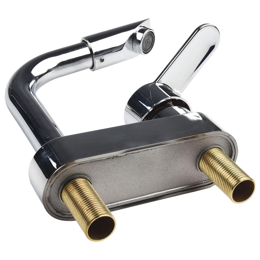 Bathroom Basin Faucet Hot And Cold Water Faucet Single Handle Deck Mounted Bathroom Washbasin  360° Rotating Water Tap