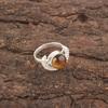 Round Yellow Tiger Eye Stone 925 Sterling Silver Promise Stackable Ring Jewelry RR-48-30