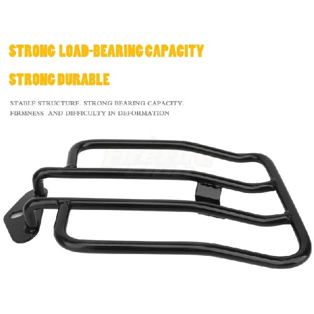 Motorcycle Black Luggage Rack Rear Solo Seat Fender Rack Shelf For Harley Sportster Iron XL 883 1200 2004-2021