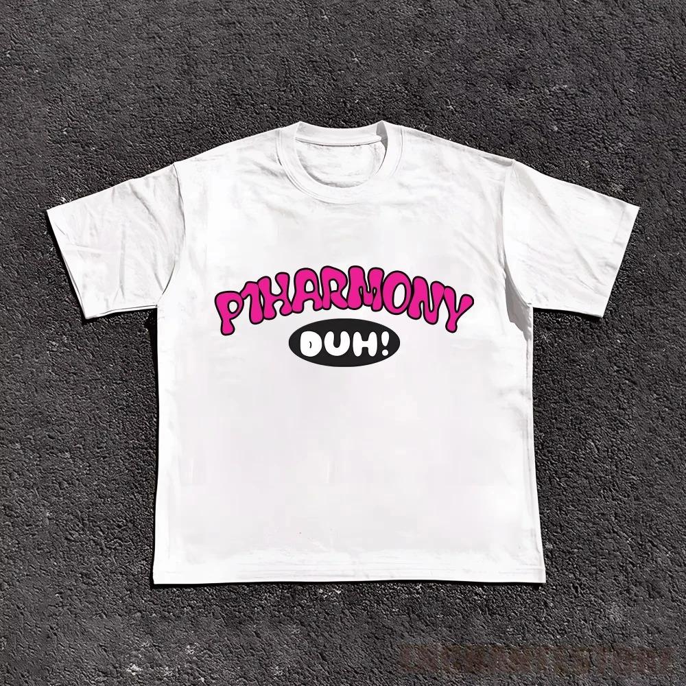 Summer Male P1Harmony 2026 DUH Same T-shirt Kpop Printed Summer Short Sleeve Tee for Fans Men Women Clothing Streetwear T Shirts