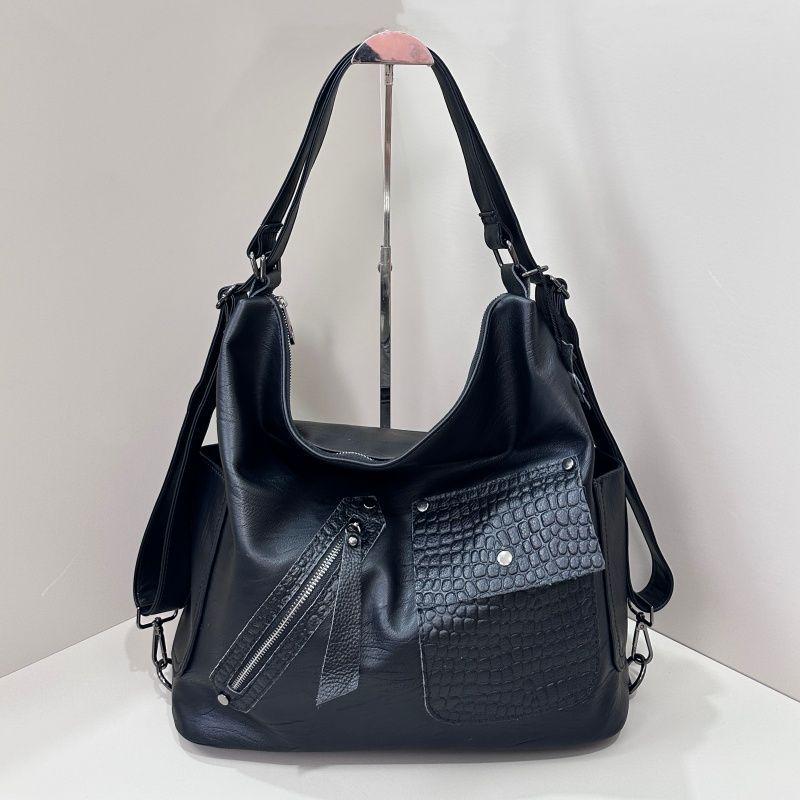 

Универсальная женская сумка-тоут большой вместимости на плечо, через плечо и рюкзак - Модная для путешествий, повседневной носки и поездок на работу