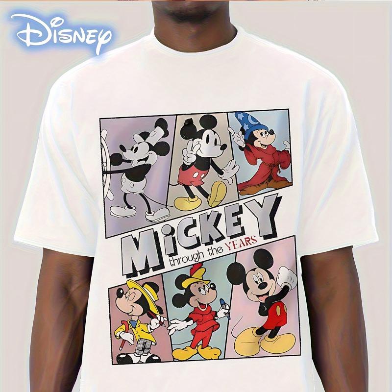 

Mickey Mouse Anime Men Women 100Cotton Tshirt summer Man clothing Disney cartoon Fashionable Casual Oversized Y2K Plus shirt 4XL