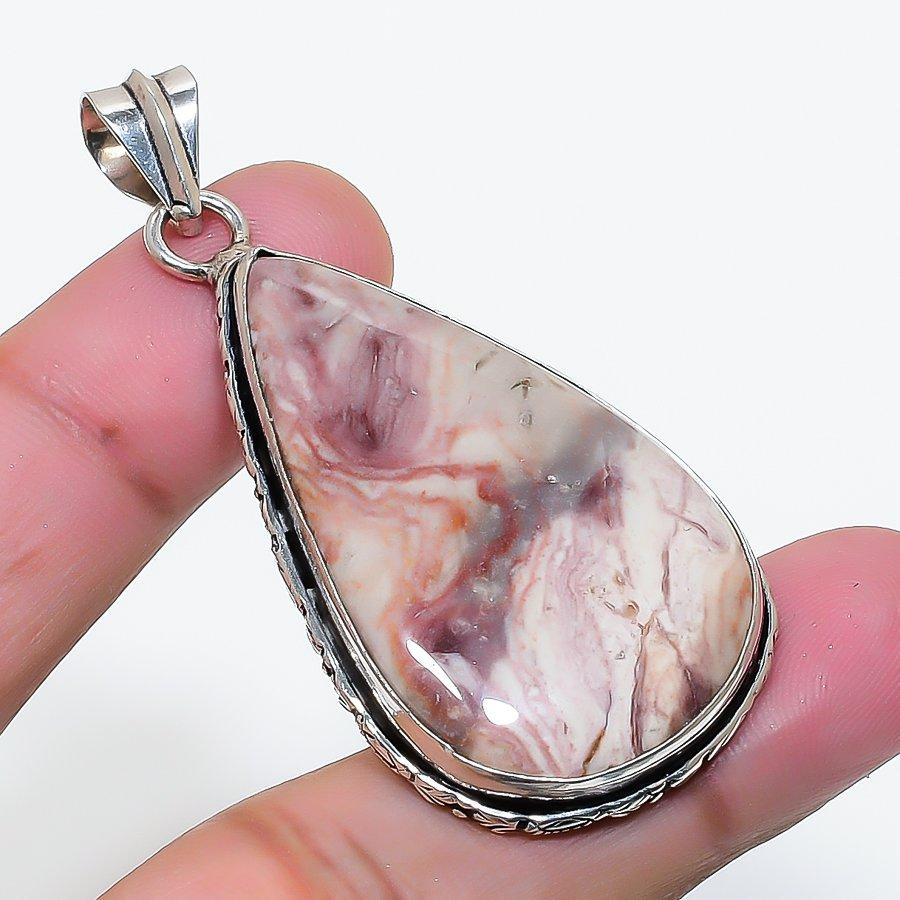 Natural Dolomite Gemstone Handmade 925 Sterling Silver Pendant 2.21  AP-15649