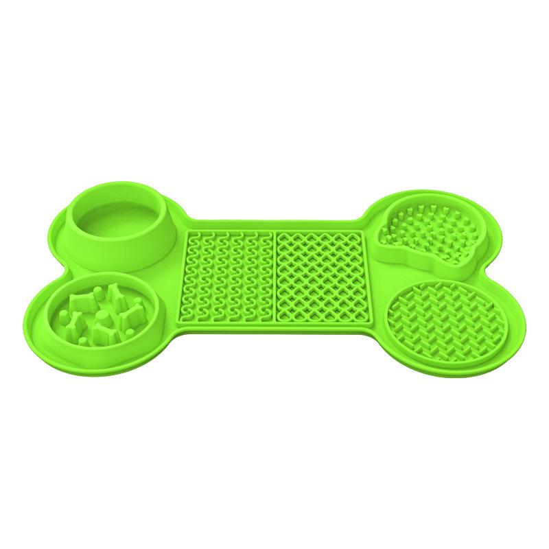 New Silicone Pet Licking Mat Pet Plate Dog Licking Mat Dog Slow Food Mat Suction Cup Slow Food Mat