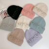 Knitted Hat Women's Winter Thickened Warm Ear Protection Hat Rhinestone Wool Hat Winter Hats for Women, Beanies for Women, Hats for Women Winter