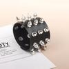 Punk Gothic Style Rivet Spike Leather Bracelet