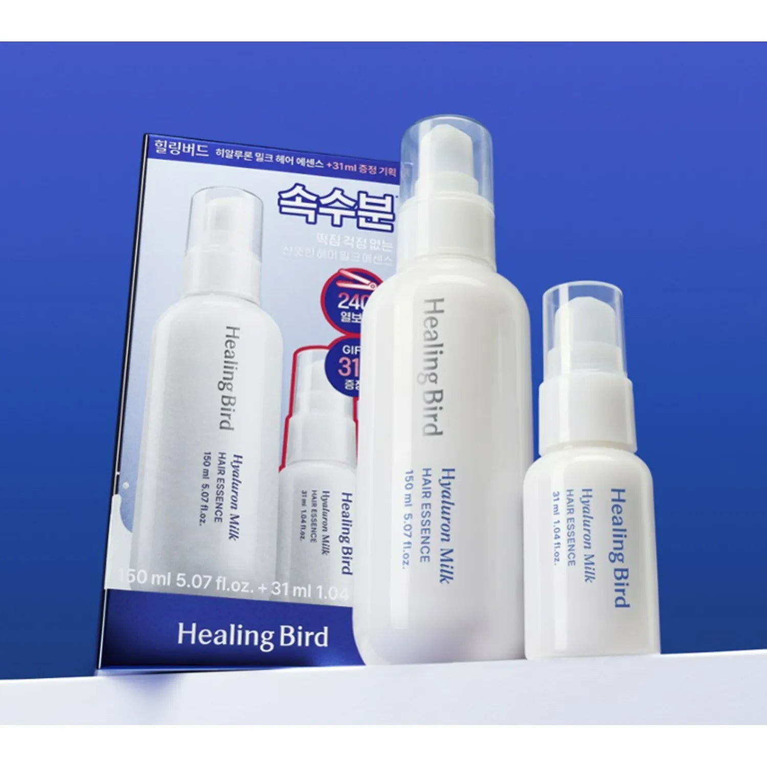 Healingbird Hyaluron Milk Hair Essence 150ml Set (+Milk Essence 31ml) Hair Essence 150ml Set