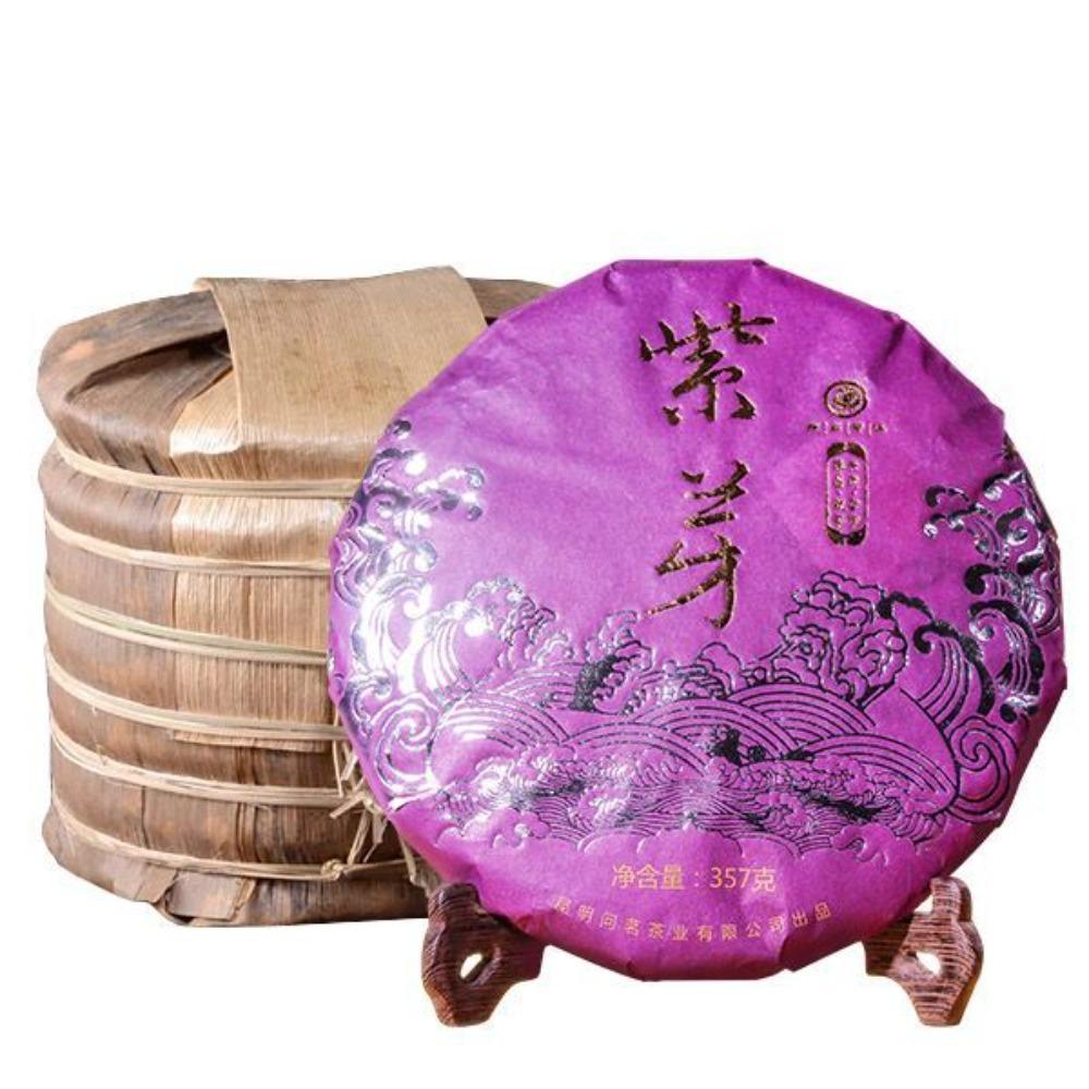 Pu Erh Ripe Tea Yunnan Purple Bud Old Tree Black Tea 357g