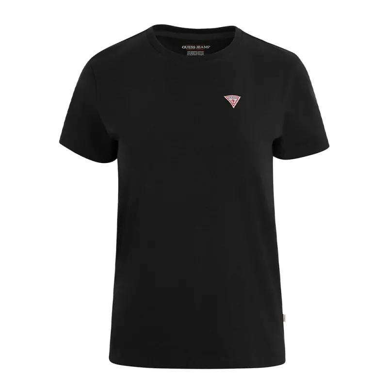 Guess Mini Triangle T-shirt cotton black