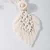 1PC Bohemian Woven Curtain Tie Rope Tie Rope Simple Tassel Leaf Wooden Bead Decoration Curtain Tie Rope Decoration