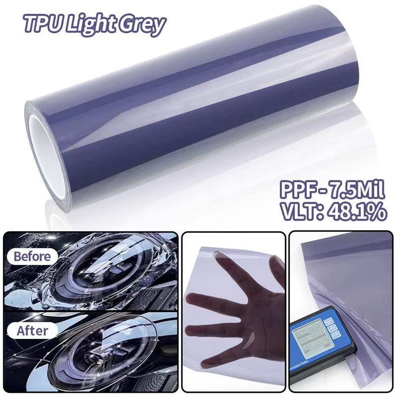 PPF Car Front Headlamp Film TPU Light Grey Protective Film Exterior Headlight Strips Car Tail light Fog lamp Protective Sticker