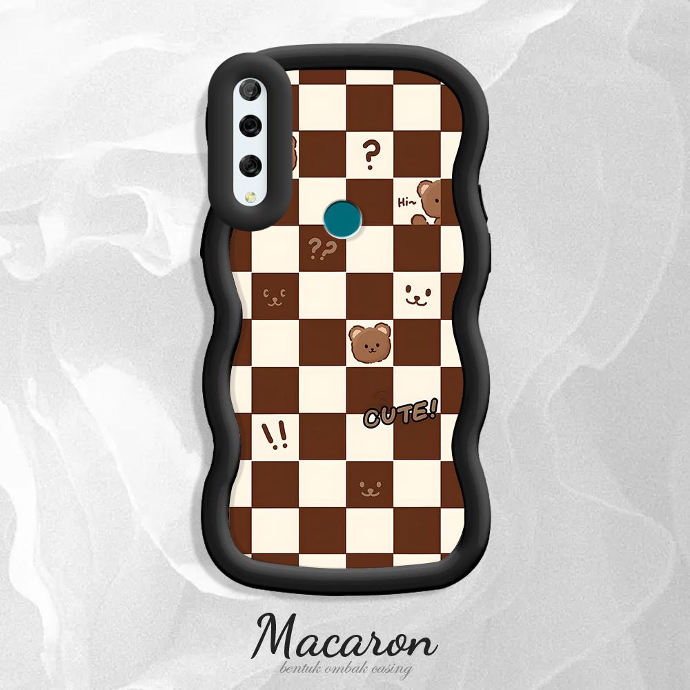 

Окрашенный узор Big Wave Edge Мягкий силиконовый материал Macaron чехол для телефона противоударный защитный резиновый чехол для iPhone Huawei Honor Infinix Tecno Tecno Spark Go 2021 чёрный