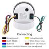 Red LED Pointer 85mm Gauge 0~10Bar Oil Pressure+Water Temp+Fuel Level Gauge+Voltmeter 0-190ohm Fuel Sensor Car Boat DC12V Custom
