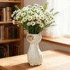 Harz Katzenvase mit süßem Cartoon-Design und glatter Textur, perfekt für die Dekoration von Schreibtischen im Home Office, Blumenarrangement