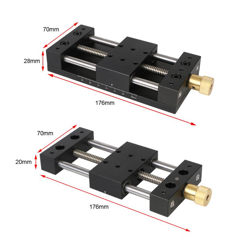 Platform Sliding Table X-Axis Manual Translation Displacement Station 40x70mm Precision Sliding Table Fine‑Tuning Linear Stage