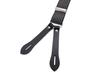 Dry Bones Suspenders with Leather Button Closure Fashion Accessory Black Free DSH-057 Men's (Men's Size)