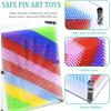 MICKYU 3D Pin Art Toys for Age 5-7, Rainbow Busy Board Games Sensory Toys for Kids with Autism, 8x10 in