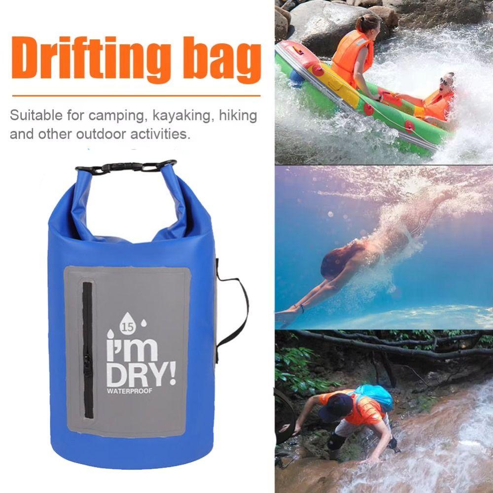 10/15L Swimming Bucket Bag Large-Capacity Beach Backpack Waterproof Dry Bag  Water Sports