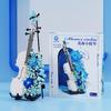 Takasaki 3030 Blume Meer Violine Ornamente Modell montiert Bausteine Spielzeug Mädchen Valentinstag Geschenk