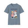 Unisex Softstyle T-Shirt Mens Womens Tees Top Girl Hugs Snowman Blonde Snow Winter Christmas