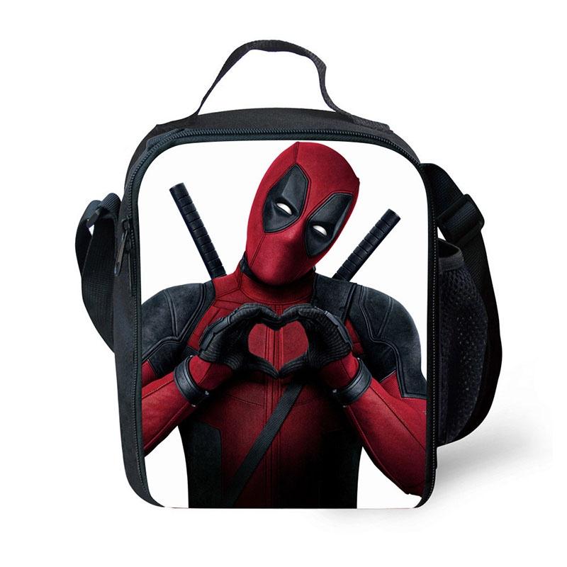 Izolovaný studentský batoh Deadpool s velkou kapacitou a nastavitelným ramenním popruhem