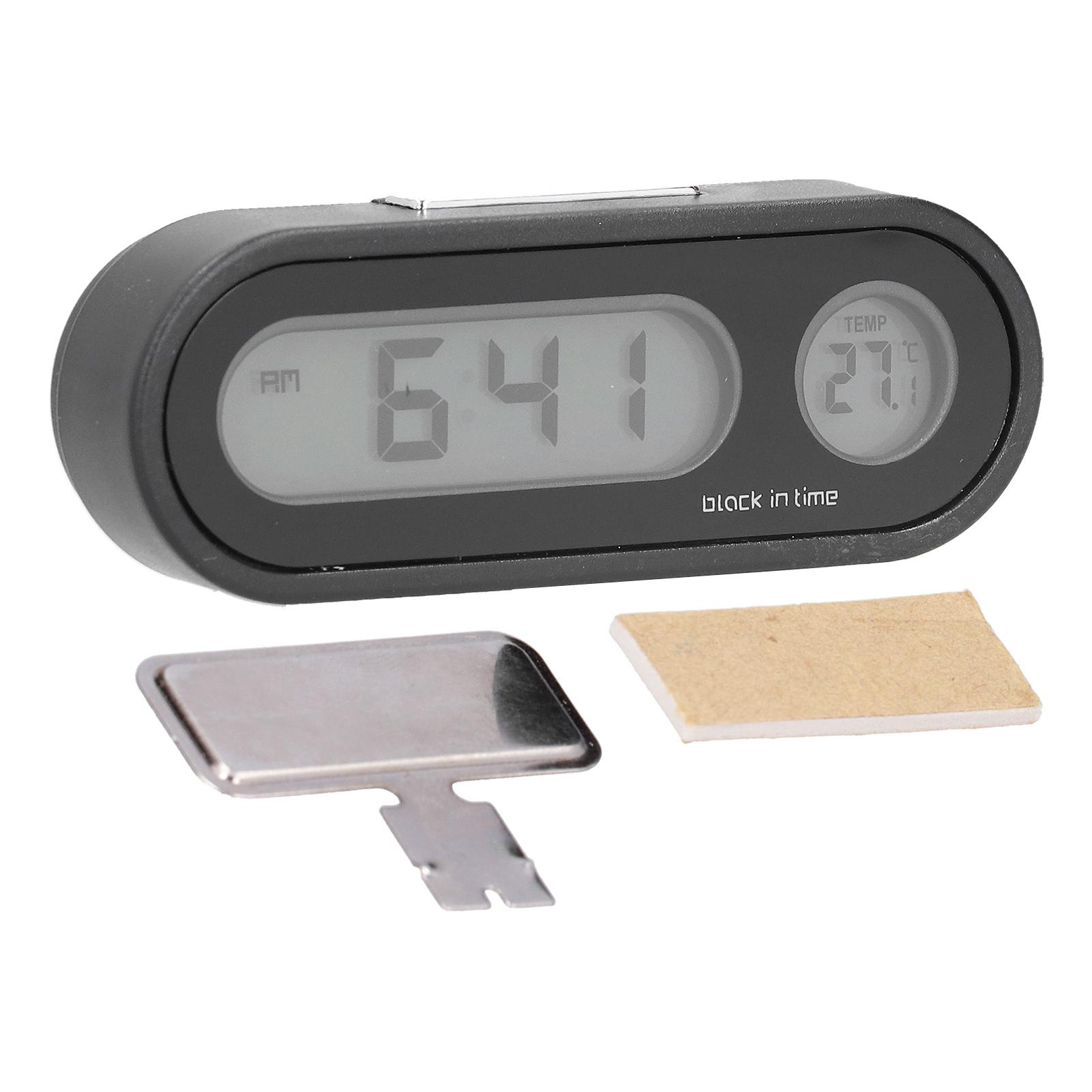 

Car Thermometer Night Light Electronic Backlight Car Dashboard Clock for Home Office Outdoor